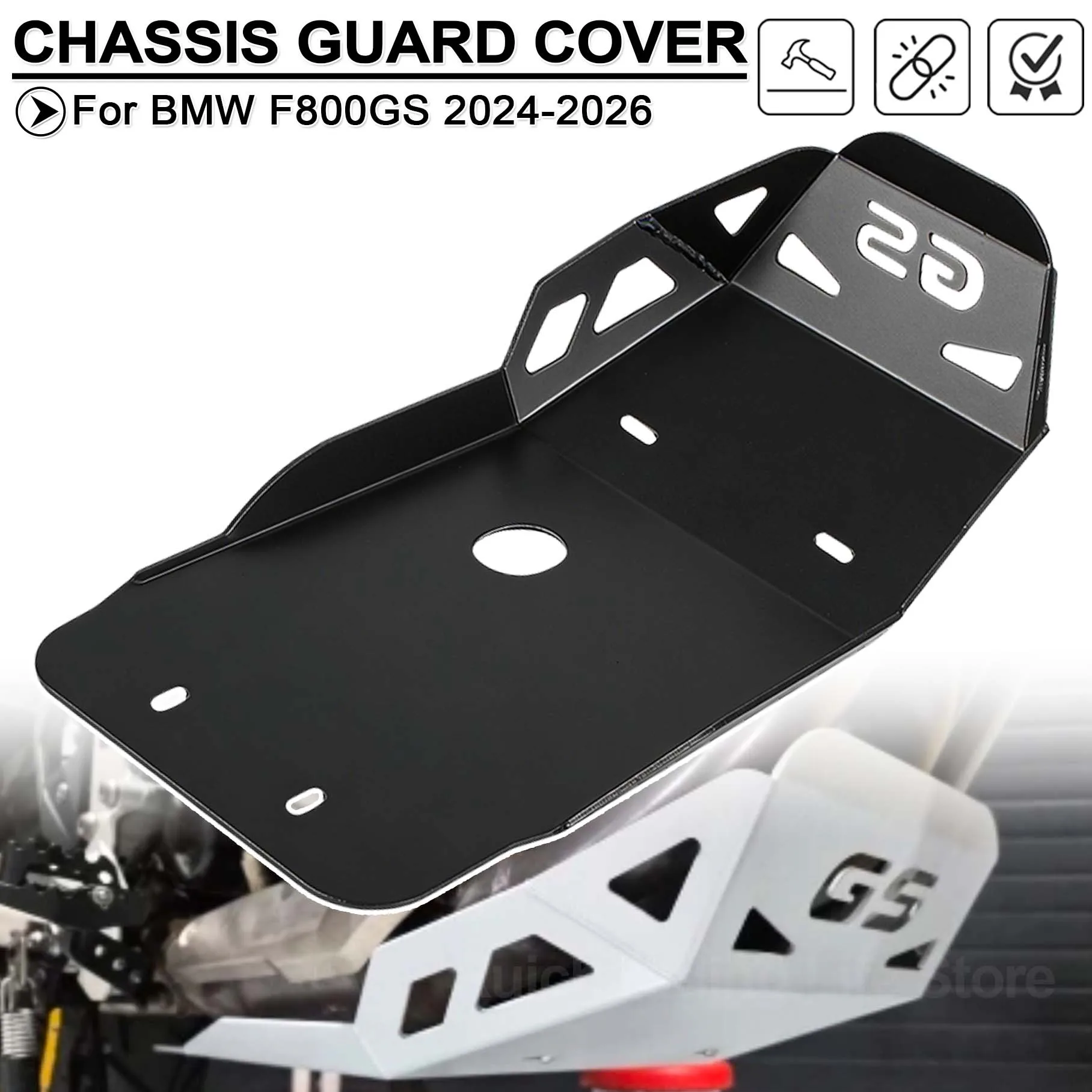 

Защитная пластина шасси двигателя мотоцикла, защитная крышка для BMW F800GS F800 F 800 GS 800GS 2024 2025 2026, нижняя нижняя защита