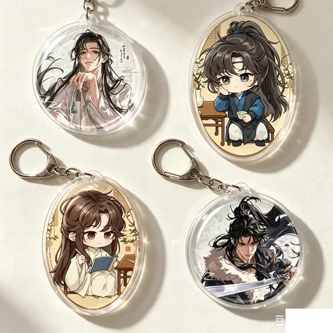 Cell Phone Pendant Cartoon Qiang Jin Jiu Figure Decoration Bag Car Key Ring Charm Gift Toys Room Decorat Anime Acrylic Keychain