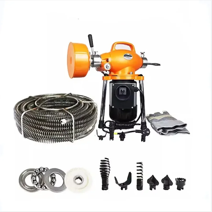 Środek do udrażniania odpływów maszyna do pogłębiania rur elektrycznych narzędzia kanalizacyjne profesjonalne maszyna do czyszczenia odpływów do czyszczenia toalety