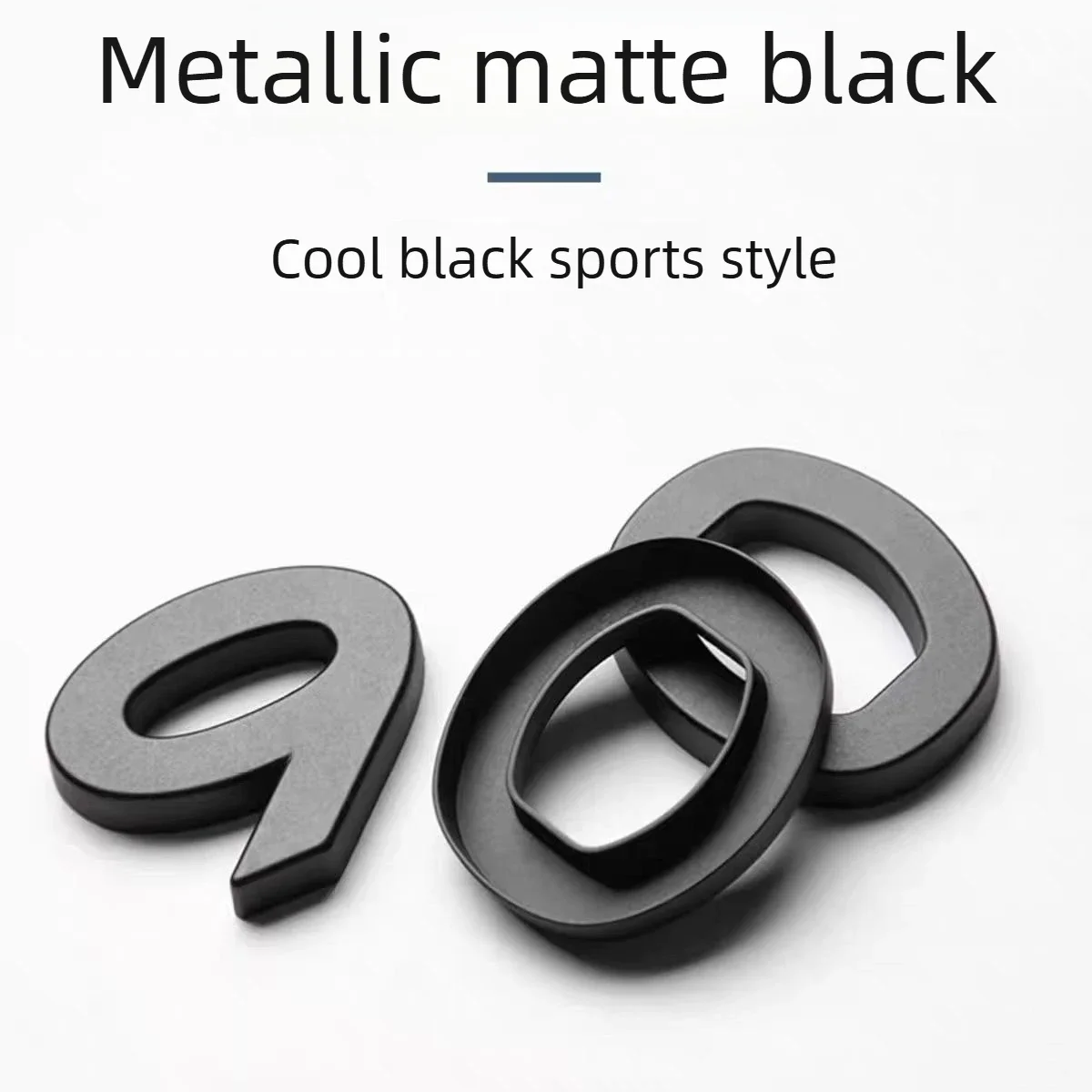 Applicable for Lynk&Co 900 08 07 Z10 Black Knight Metal Blackened Car Logo Rear Logo Text Logo Car Modification Accessories