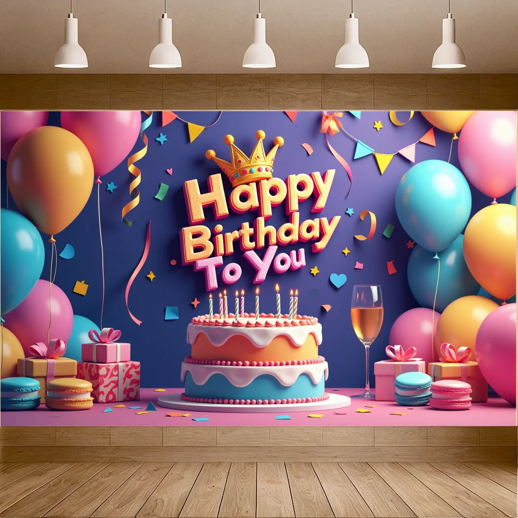 

High-quality Dessert Display Attractive Portable Vibrant Balloon Background Versatile Gifts Display for Kids Birthday