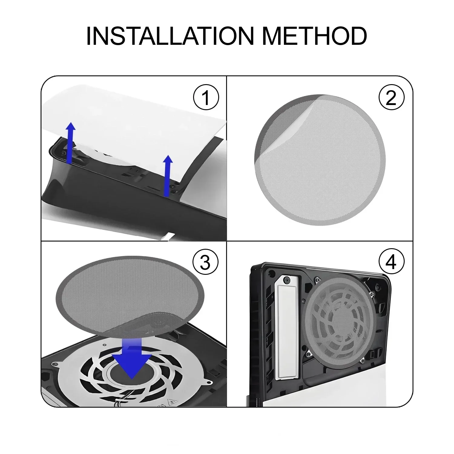 Für PS5 Pro Konsole Optical Edition Digital Edition Universal Staub Bildschirm für PS5 Pro Konsole Interne Staub Schutz Zubehör