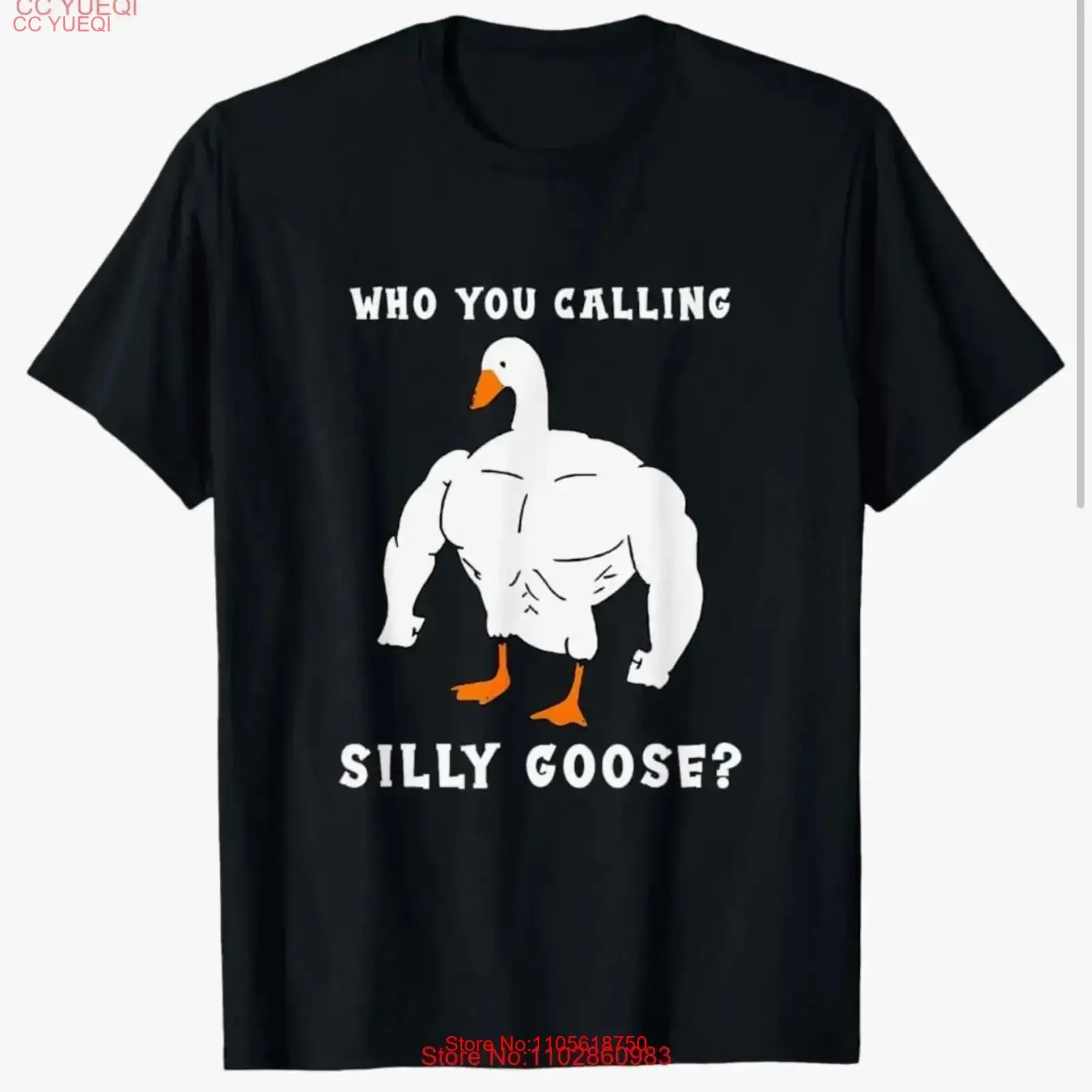 Silly Goose T shirt vintage Washed Stretched Slightly Versatile Casual Breathable streetwear graphic Comfortable