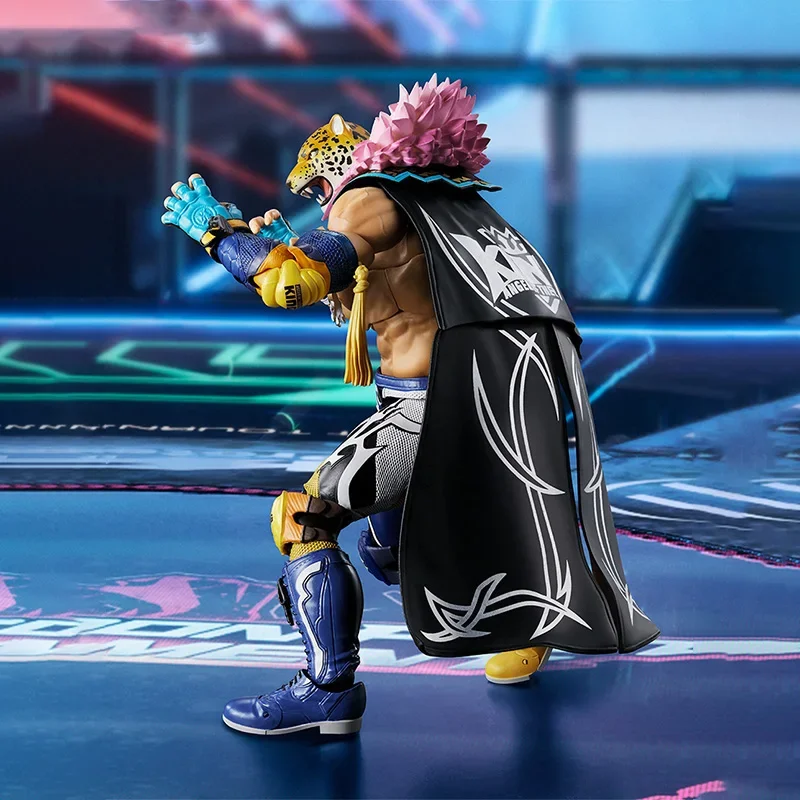 الصندوق الأصلي بانداي SHF TEKKEN 8 غضب الوحش الملك الشكل الانتهاء أطقم منمذجة أنيمي لعبة الحركة الكاملة هدايا للأطفال في صدمة