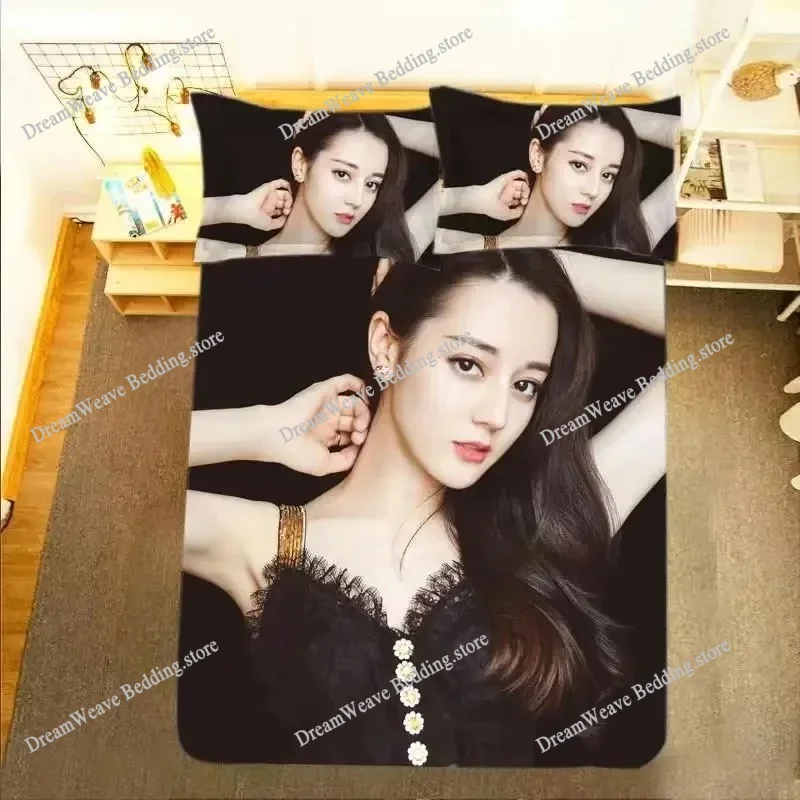 

Di Li Re Ba HD Poster Pillowcase+ Duvet Cover Single Dormitory Student Knit Reba Lifestyle Photos Double Bedding Set Luxury Gift