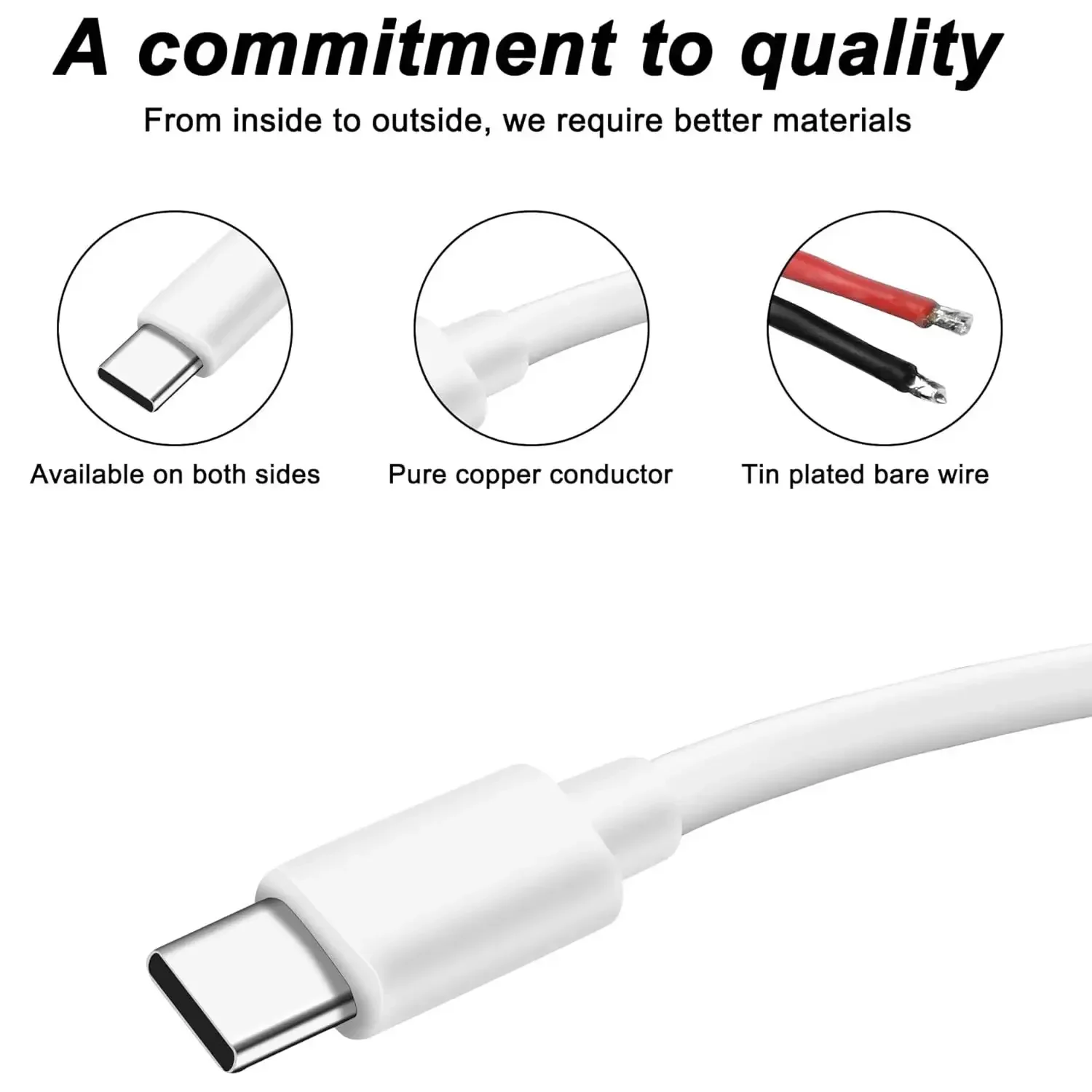 DIY USB C to 2 Pin Bare Wire Power Cable