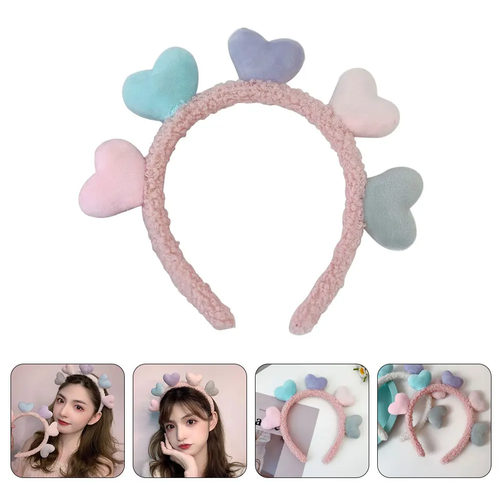 Simpatica fascia a forma di cuore per la festa di San Valentino, comoda fascia per capelli, copricapo adorabile, elementi cardiaci colorati
