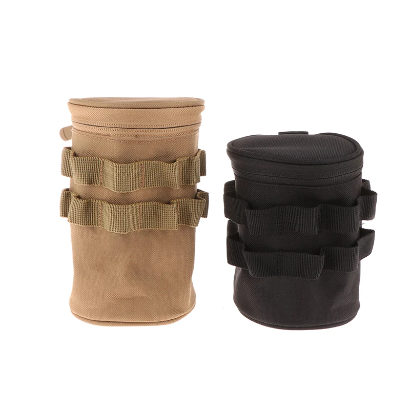 Oxford Cloth Outdoor Tactical Camping Cup Storage Bag Water Bottle Holder Pouch Tea Milk Beer Cup Sleeve Hanging Cup BagOrganize