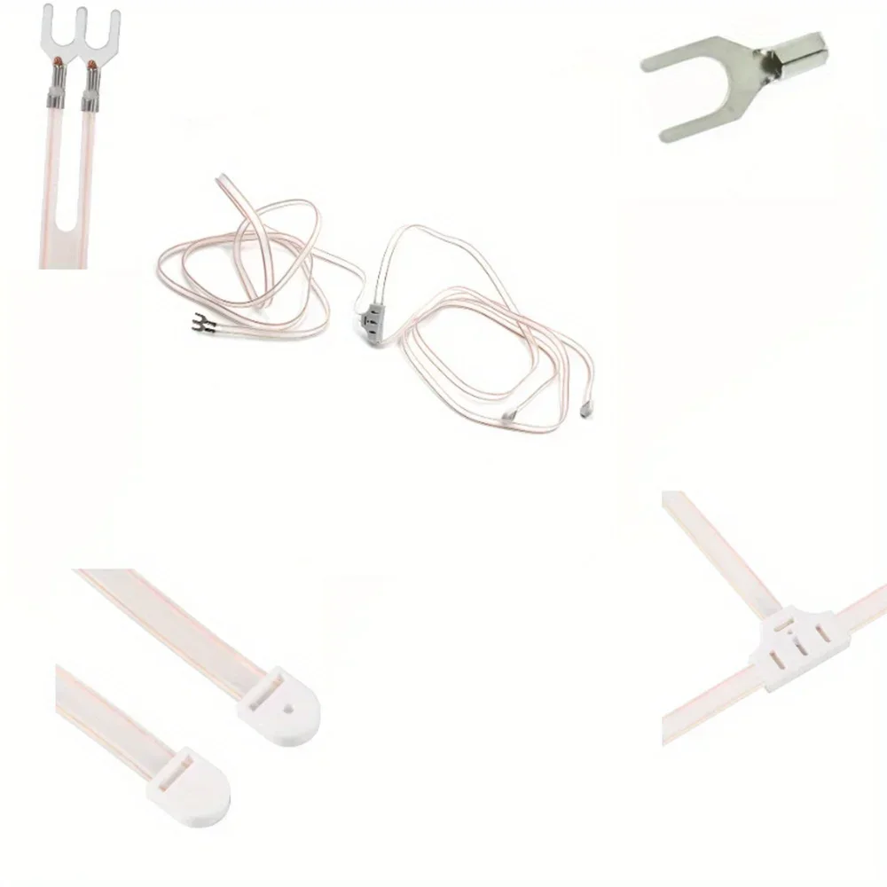 FM Dipole Antenna With 2 Pin 300 Ohm T Shape Durable Home Indoor FM Radio Stereo Receiver