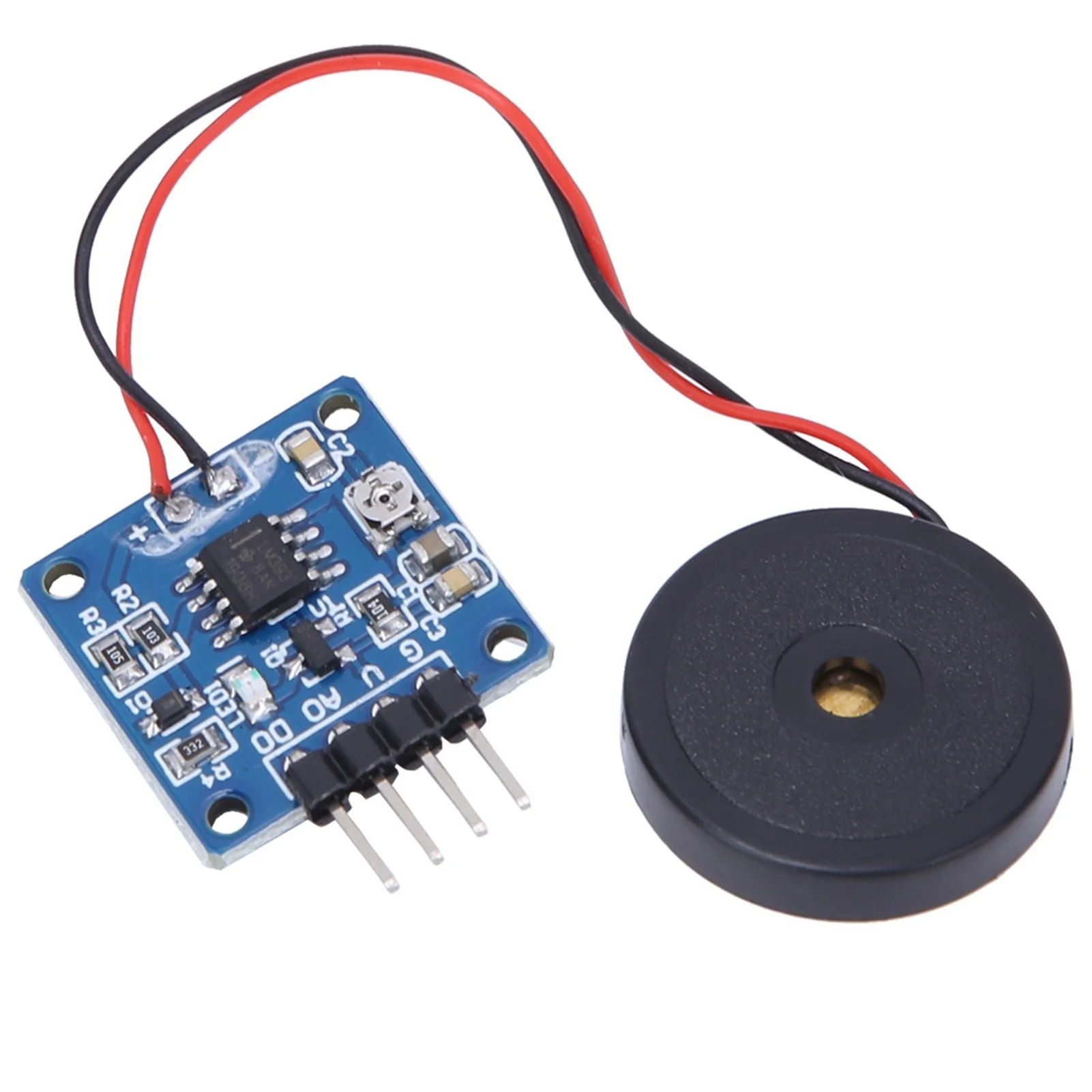 Piezoelectric Vibration Tapping Sensor Module Vibration Switch Module 5.0V DC AD/DO