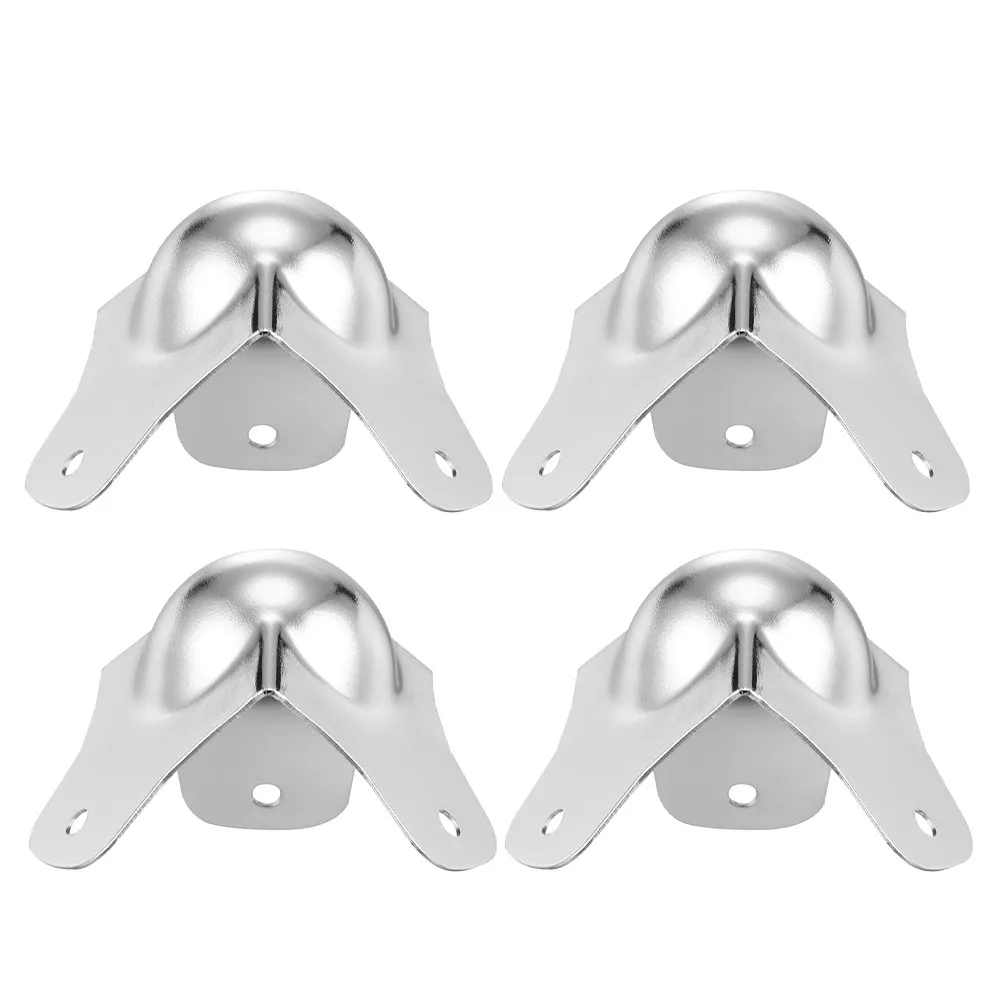 

4Pcs Iron Ball Corner Protector Absorbing Corner Guards for Empty Cases 360 Degree Protection Speaker Cabinet Desk