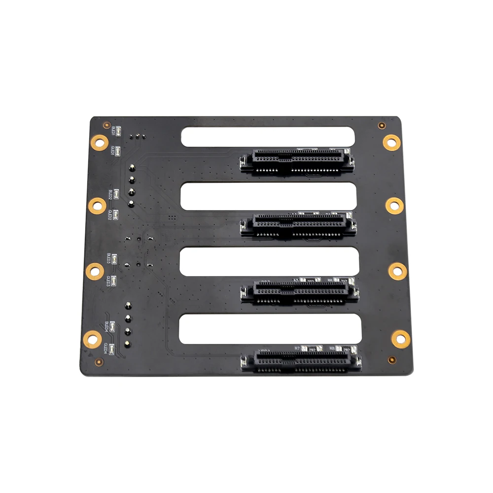 

The 4-channel HDD Interface PCB Board Contains The Power Input Interface For Electronic Device Adaptation