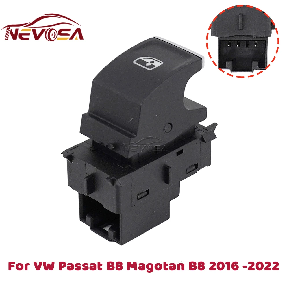 Passenger Side Button For VW Passat B8 Magotan B8 2016 2017 2018 2019 2020-2022 Window Switch Control 3GD959855A 3ED959855A