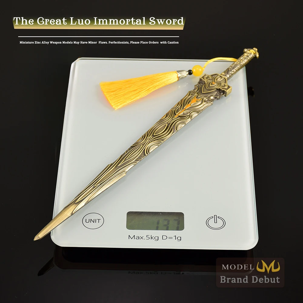 30 cm Perfect World Anime Randapparatuur Shi Hao Zwaard Volledig metalen Ornamenten Decoraties Zwaard Figuur Speelgoed Mes Ambachtelijke Geschenken Collectie