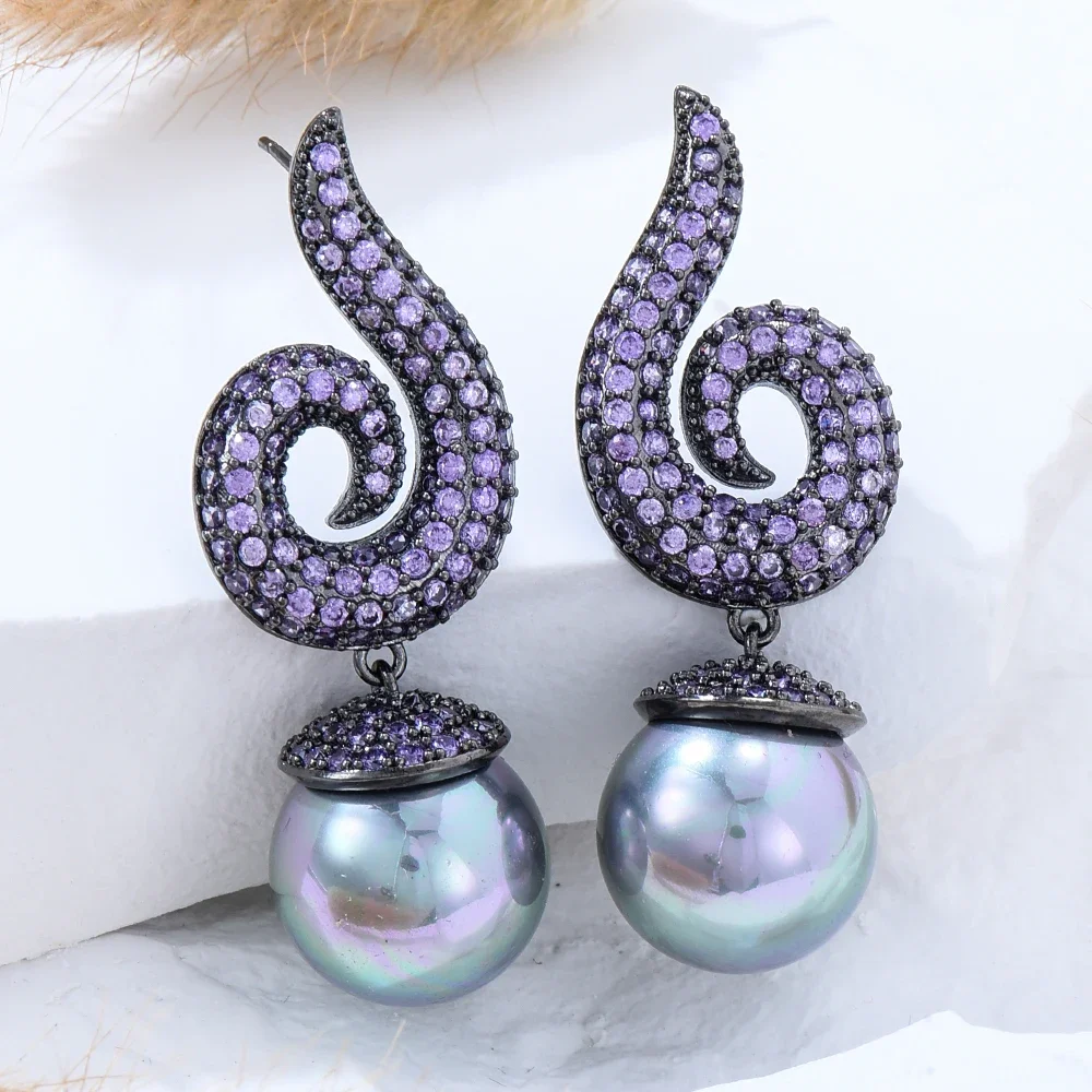 

Missvikki Trend Pearl Earrings Female Moon Star Flower Rhinestone Wedding Pendant Earrings Fashion Korean Jewelry Earrings
