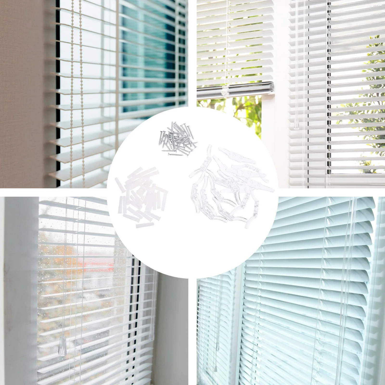 16 قطعة جهاز سلامة الحبل العمياء الحبل المرابط المنظم أصحاب ل ستائر النوافذ الأسطوانة الظل اكسسوارات الستائر الدوارة كليب