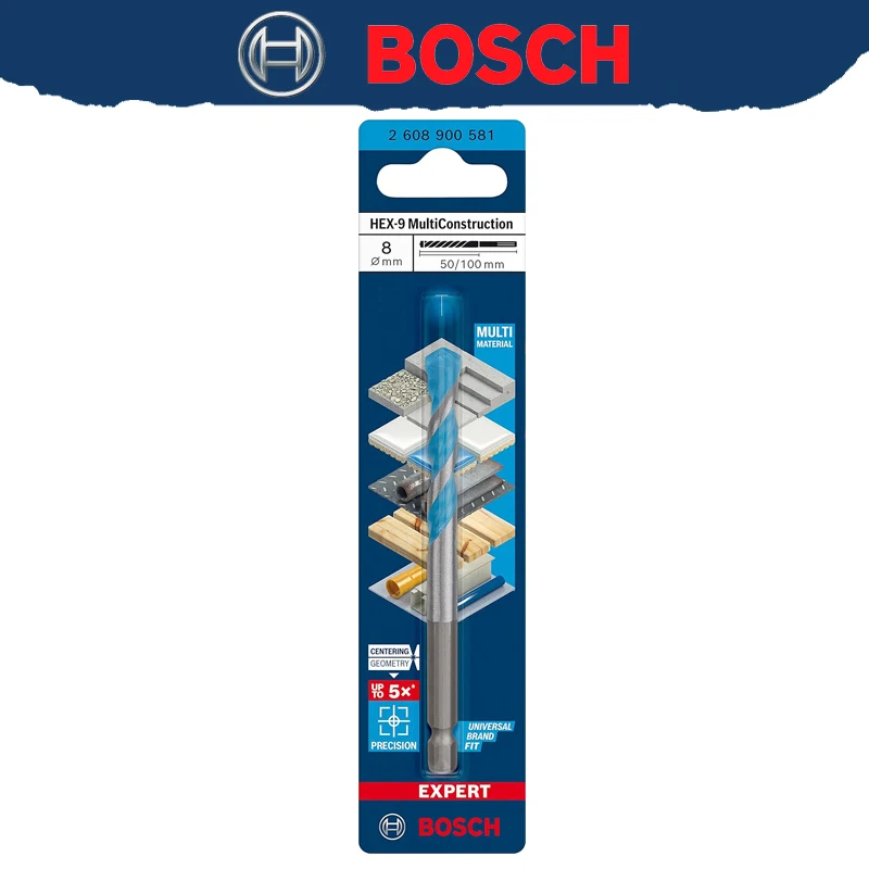 BOSCH EXPERT HEX-9 multifunctionele boor voor zachte betontegels Spiraalboor met hoge hardheid 2608900569 2608900574