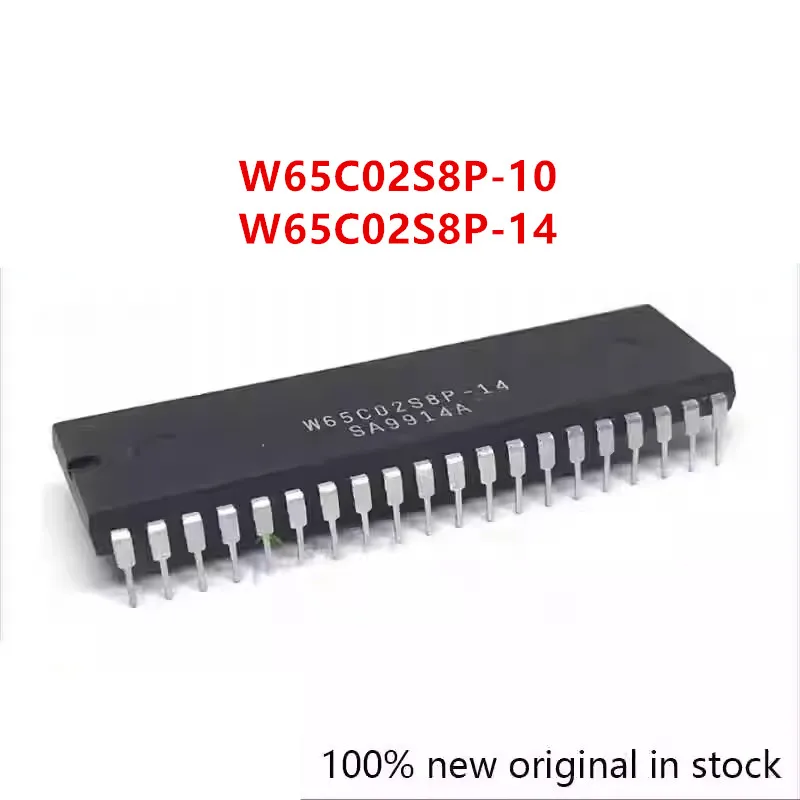 W65C02S8P-10 W65C02S8P-14 Direct plug-in DIP-40 microcontroller chip