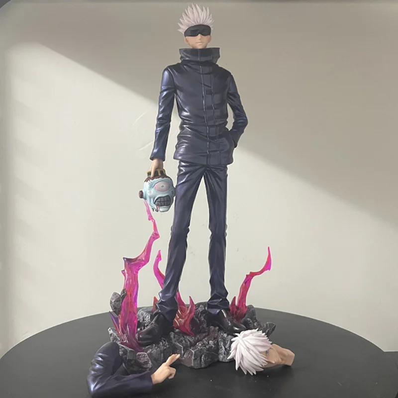 33 cm Jujutsu Kaisen Gojo Satoru Figuren Spielzeug Anime Action Figur mit Zwei Köpfen Manga Figur Modell Ornament Peripherie Geschenk