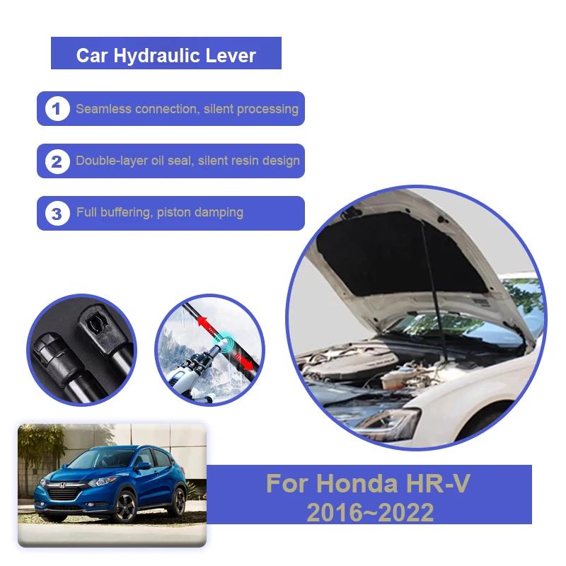 Car Front Hydraulic Rod For Honda HRV HR-V HR V Vezel XRV XR V 2016~2022 Car Front Hood Shock Gas Bar Support Spring Accessories