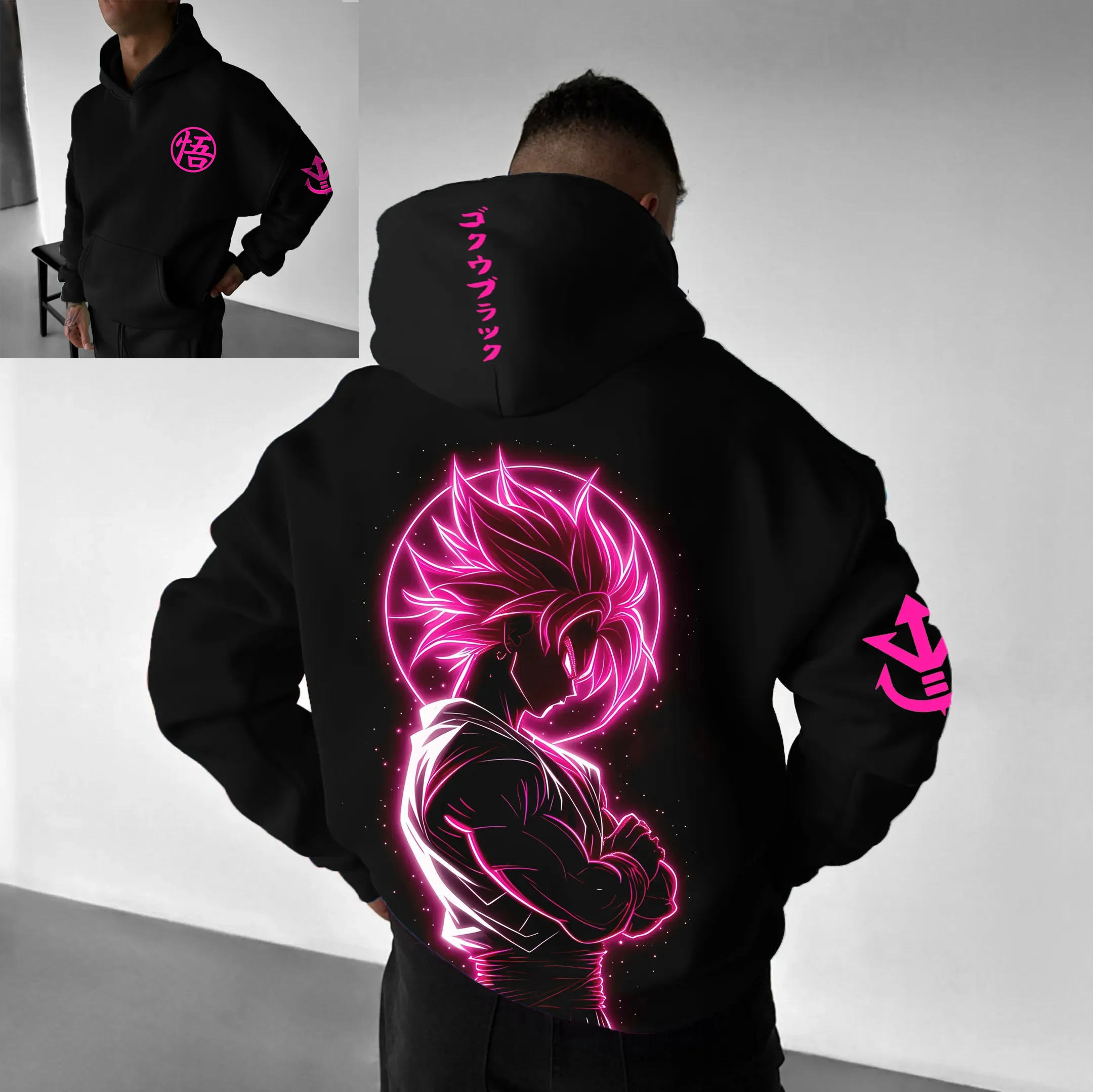 Dragon Ball 2026 nouveau sweat à capuche chaud Anime Harajuku hommes vêtements de rue automne hiver Vintage pull à capuche surdimensionné femmes unisexe