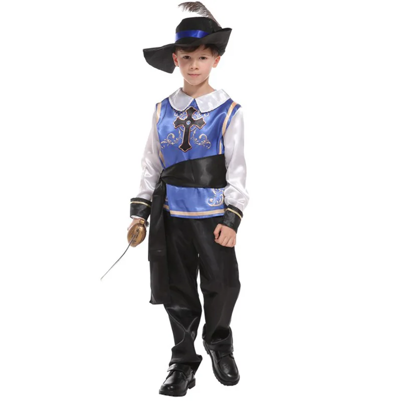 Cartoon Arabische Prins Cosplay Blauwe Koning Pak Kostuum Halloween Voor Jongen Kasteel Carnaval Party Prins Deluxe