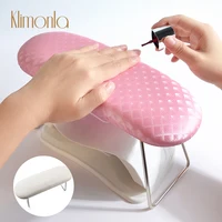Almohada de mano de cuero impermeable a cuadros rosa/blanco, cojín para reposabrazos, almohadilla de soporte para muñeca para decoración de uñas, soporte de almohada suave para salón de manicura