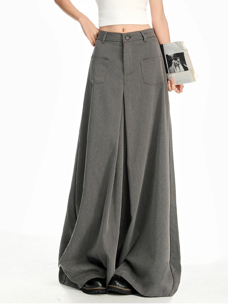 

Осень-зима женские корейские мешковатые длинные брюки Y2k дизайнерские широкие брюки 2000-х годов новинка высокого качества Harajuku гранж винтаж