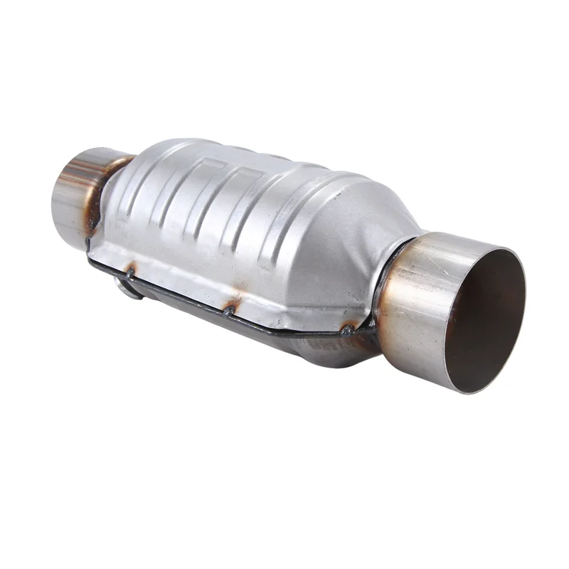 

Universal Catalytic Converter 400 Cells High Flow Muffler Catalytic Converter Euro 1 Round Stainless Steel-ABHG