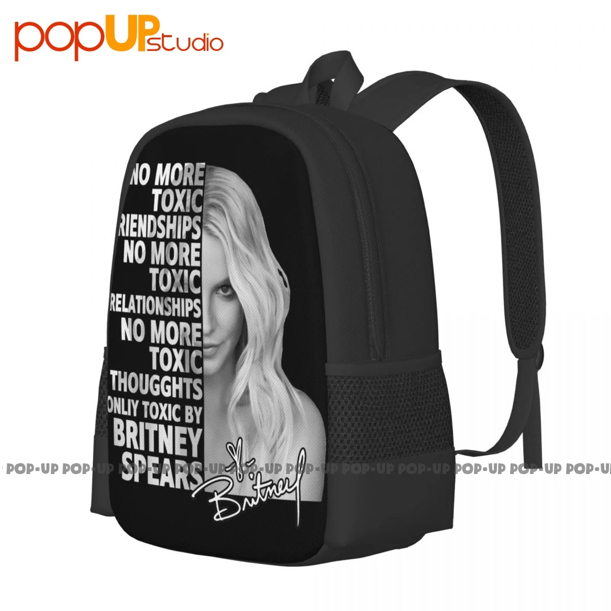 Britney Spears No More Toxic Lover Backpack Large Capacity Print Softback Eco Friendly School Sport Bag