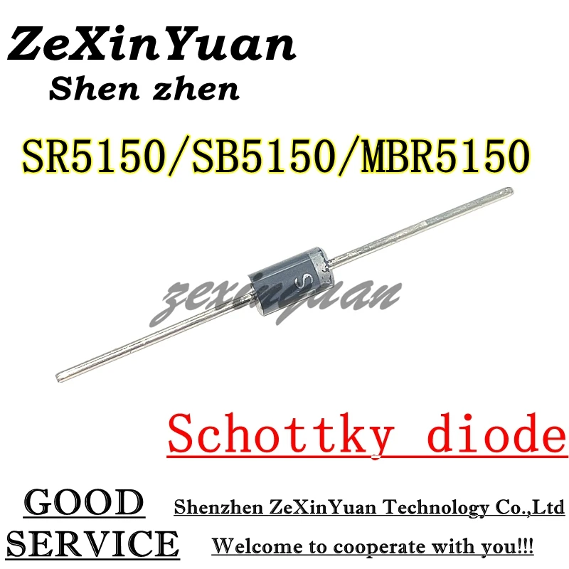 10PCS/LOT MBR5150 SR5150 SB5150 5A 150V SB5150M  Schottky diode