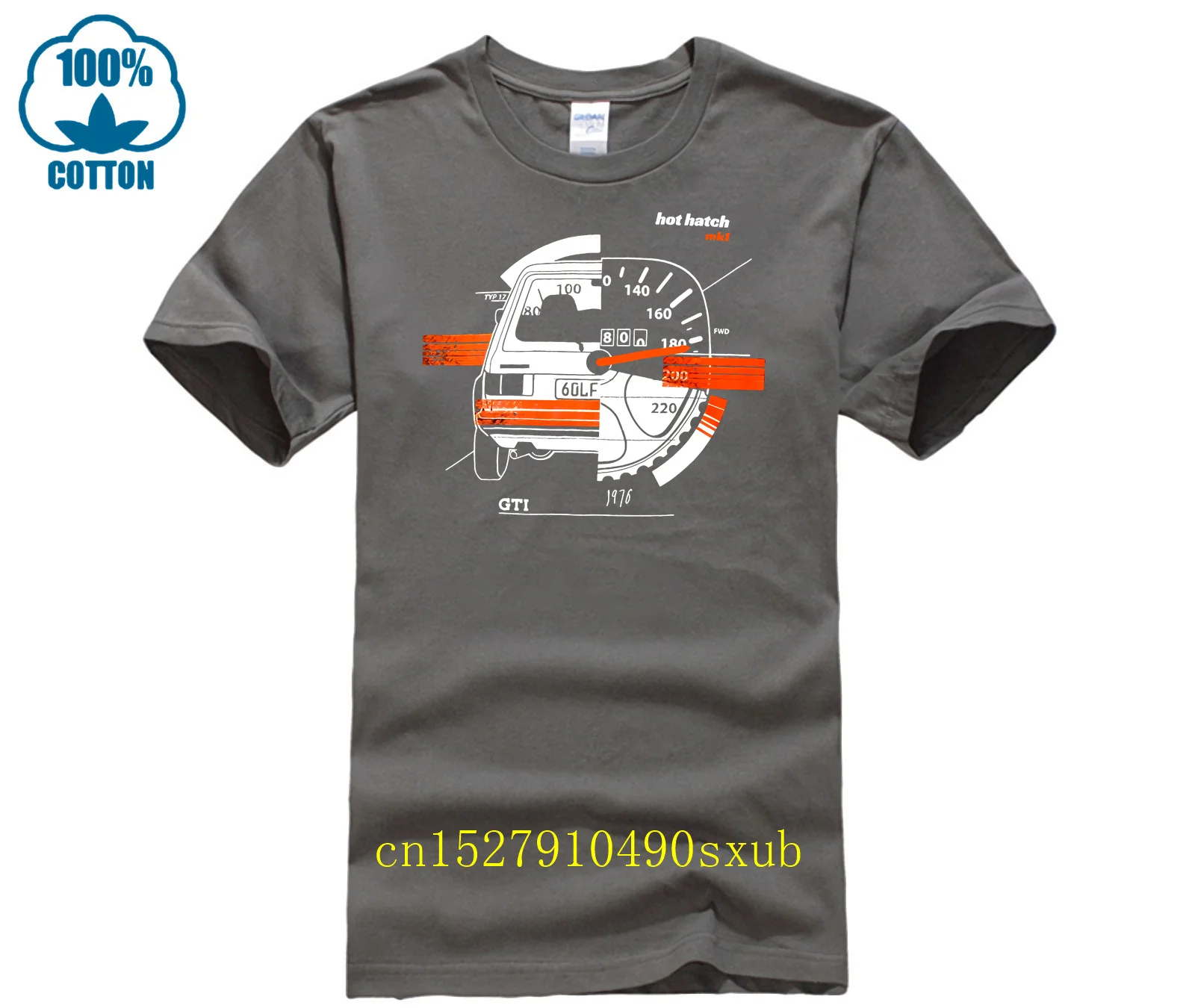 Hot Hatch Tee t shirt for Golf Mk1 GTI fans