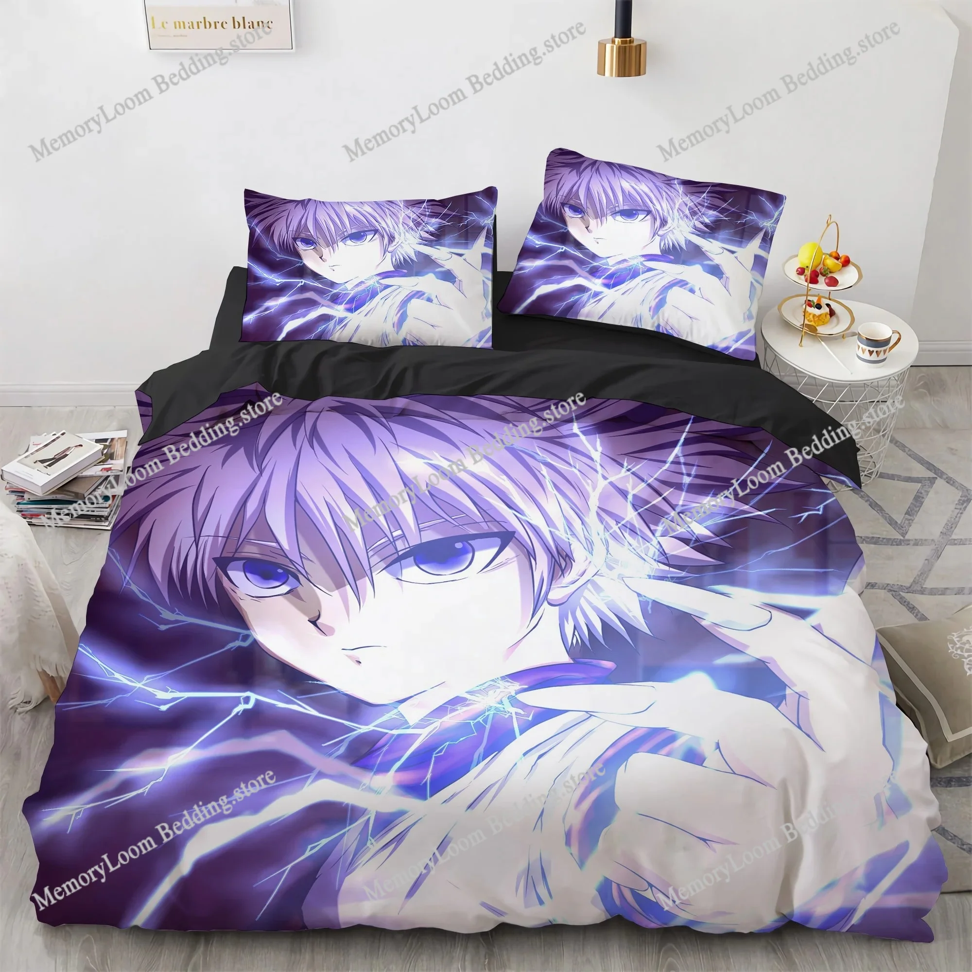 Home Textile Cartoons Hunter X Hunter Cover Duvet Cover Pillow Case Boy Girl Polyester Bedding Set King Queen Twin Size