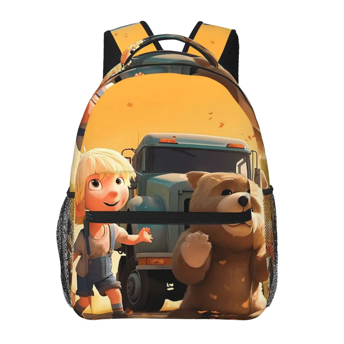 

Hank And Trash Truck Adventures Netflix Animation Series Inspired Backpack Daypack BookBag School Bag Shoulder Bags for MenWomen