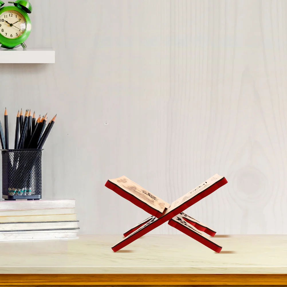 

2 pcs Quran Holder Book Stand For Desktop Reading Reading Must Have Storage Organizer Tabletop Book Rack Prayer Stand