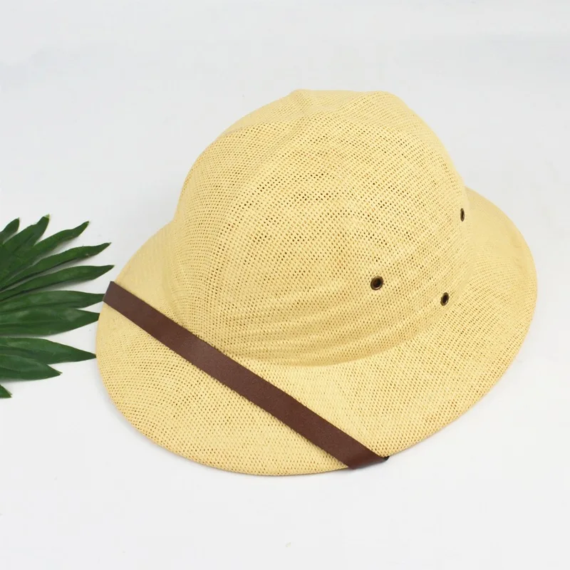 Sombrero del Ejército de la guerra de Vietnam para niño y niña, sombrero de paja de explorador británico, sombreros de Sol de cubo de verano, gorra