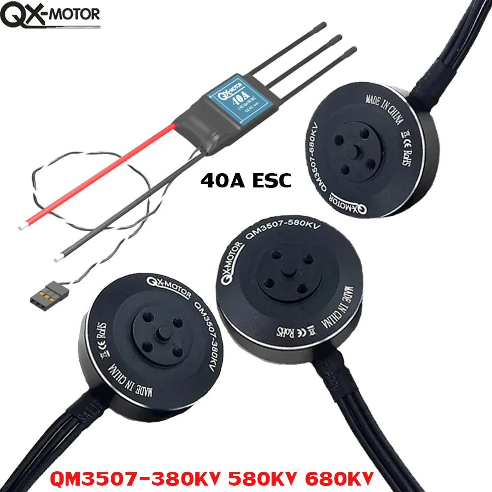 QX-MOTOR QM3507 Brushless Motor 380KV 580KV 680KV 3507 3508 for DIY RC Quadcopter Multi-Axis Drone Accessories