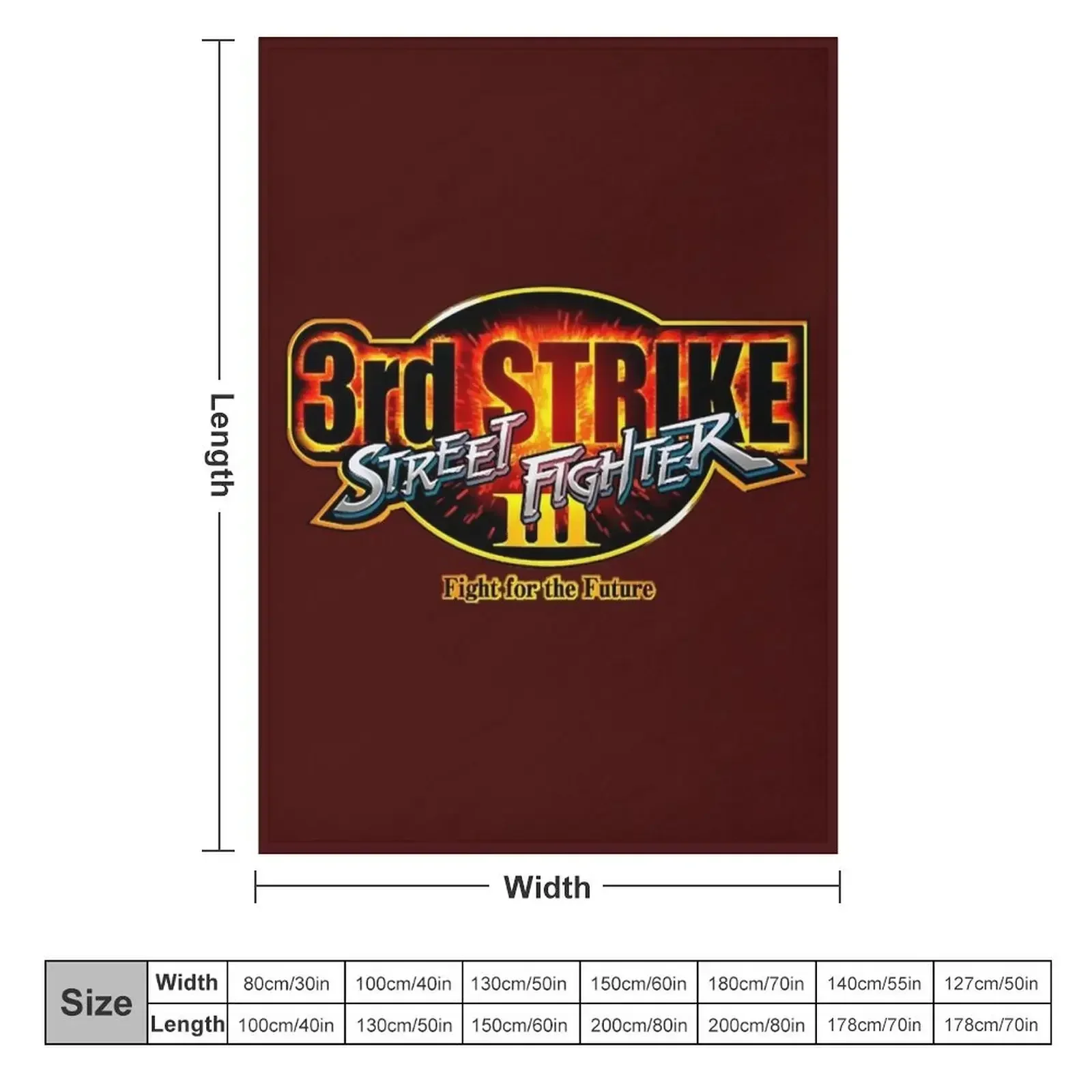 3rd Strike Throw Blanket Heavy Shaggy blankets and throws anime Blankets