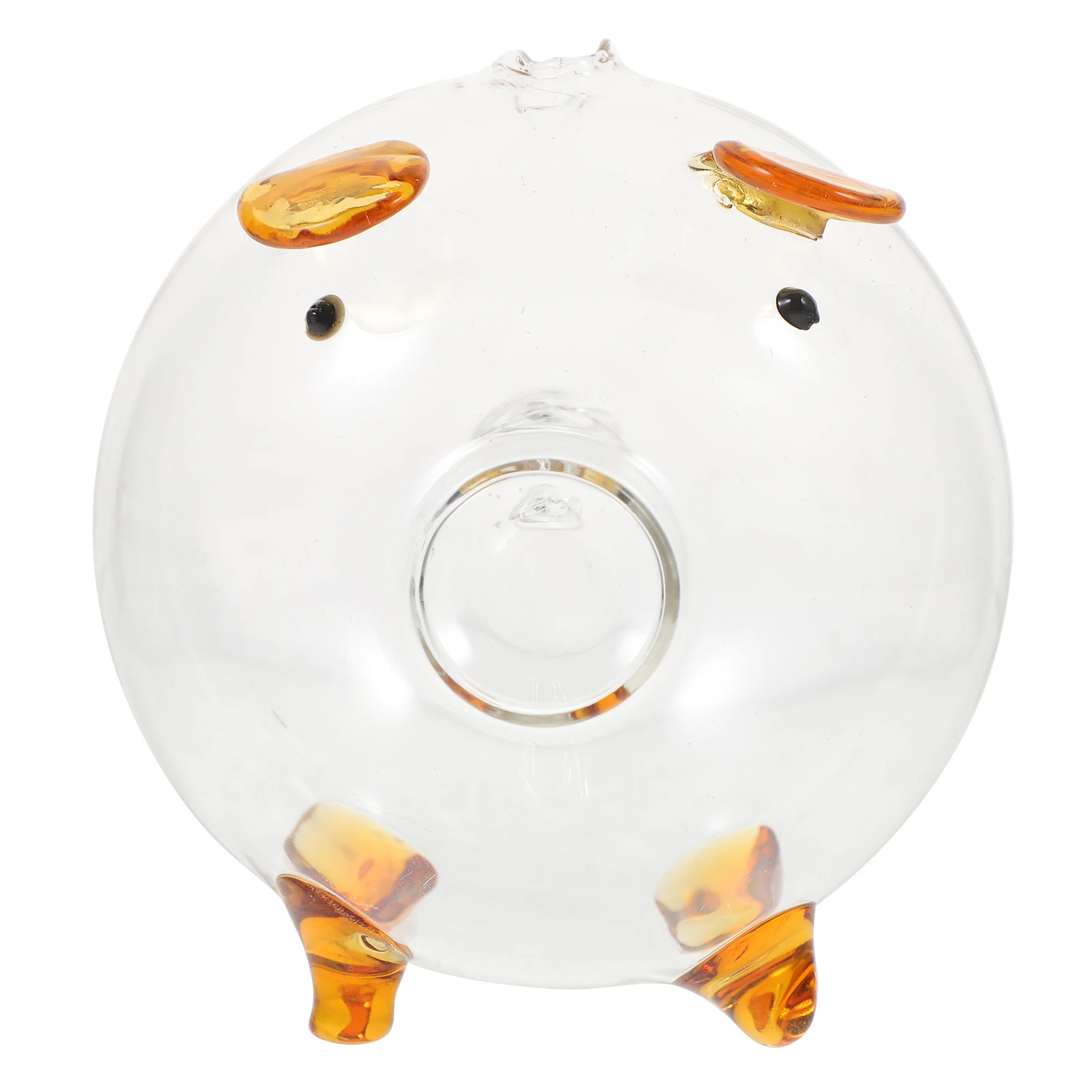 

Glass Piggy Bank Clear Money Pot Desktop Saving Jar Coin Banks