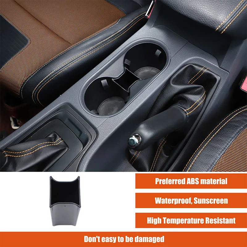 

Car Front Cup Holder Divider Key Box Storage Box Tray Organizer Car Accessories For Ford Ranger Wildtrak 2015-2021