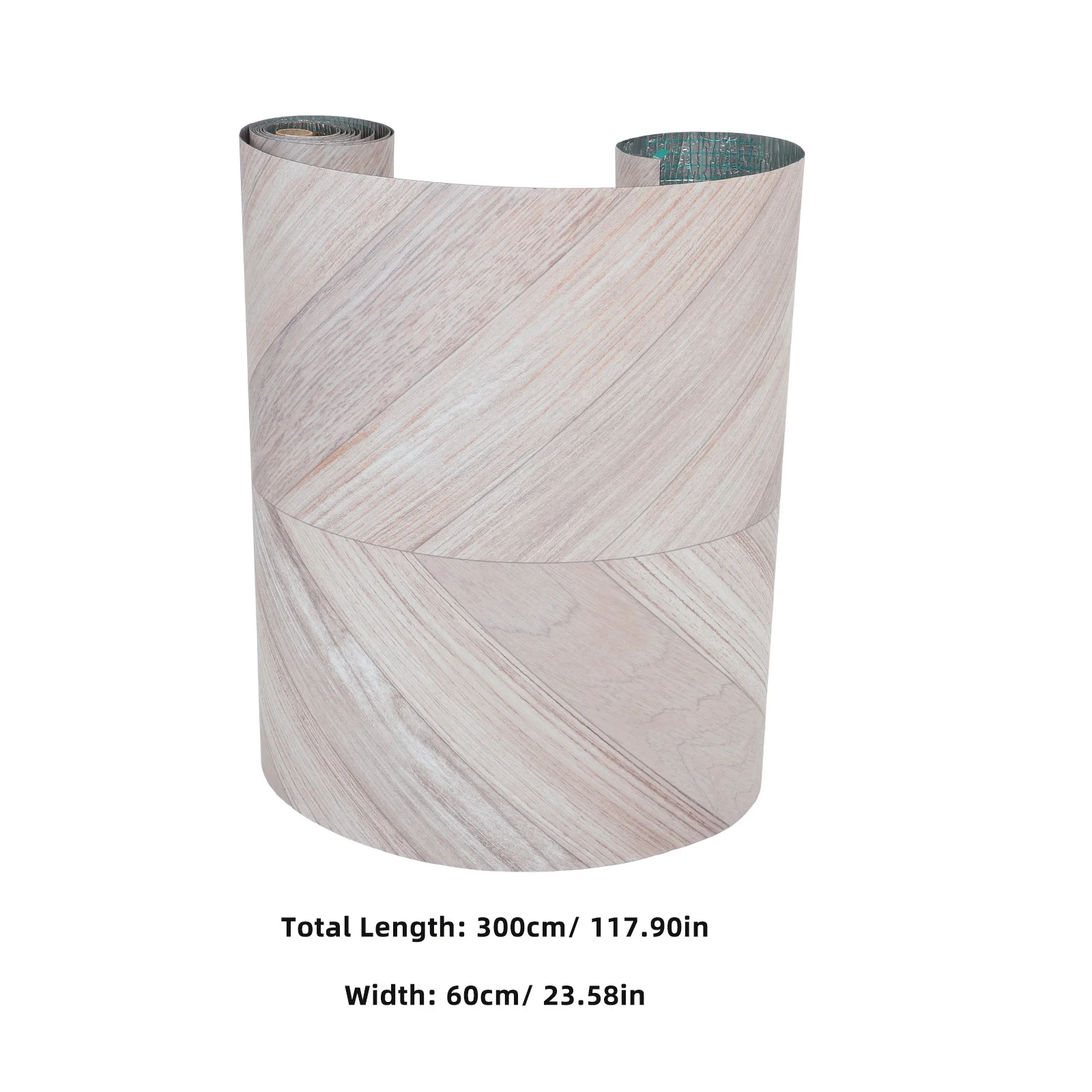 1 Rolo de Piso Autoadesivo 118x23x0.06 polegadas, Azulejos de Vinil Impermeáveis com Design de Madeira para Cozinha e Banheiro