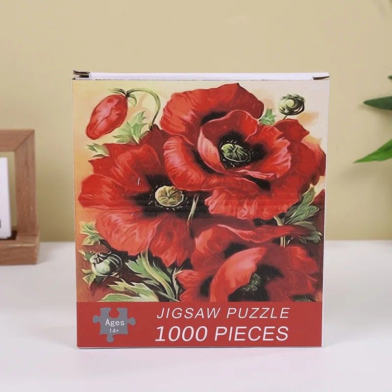 

70cm*50cm 1000 Pieces Jigsaw Puzzle 1.1MM Adult Stress Relief Cartoon Landscape Art Painting Puzzle Children's Toys Gift