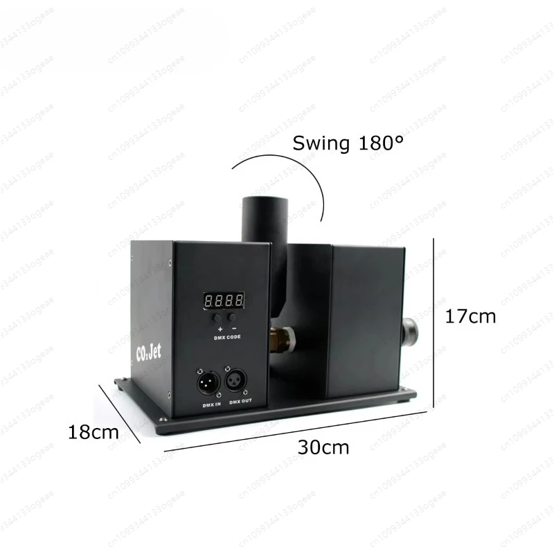 

Horizontal Rotation Angle of 180 Dmx Co2 Jet Stage Effect Dmx Co2 Jet Machine for Vocal Concert TV Stations School Discos