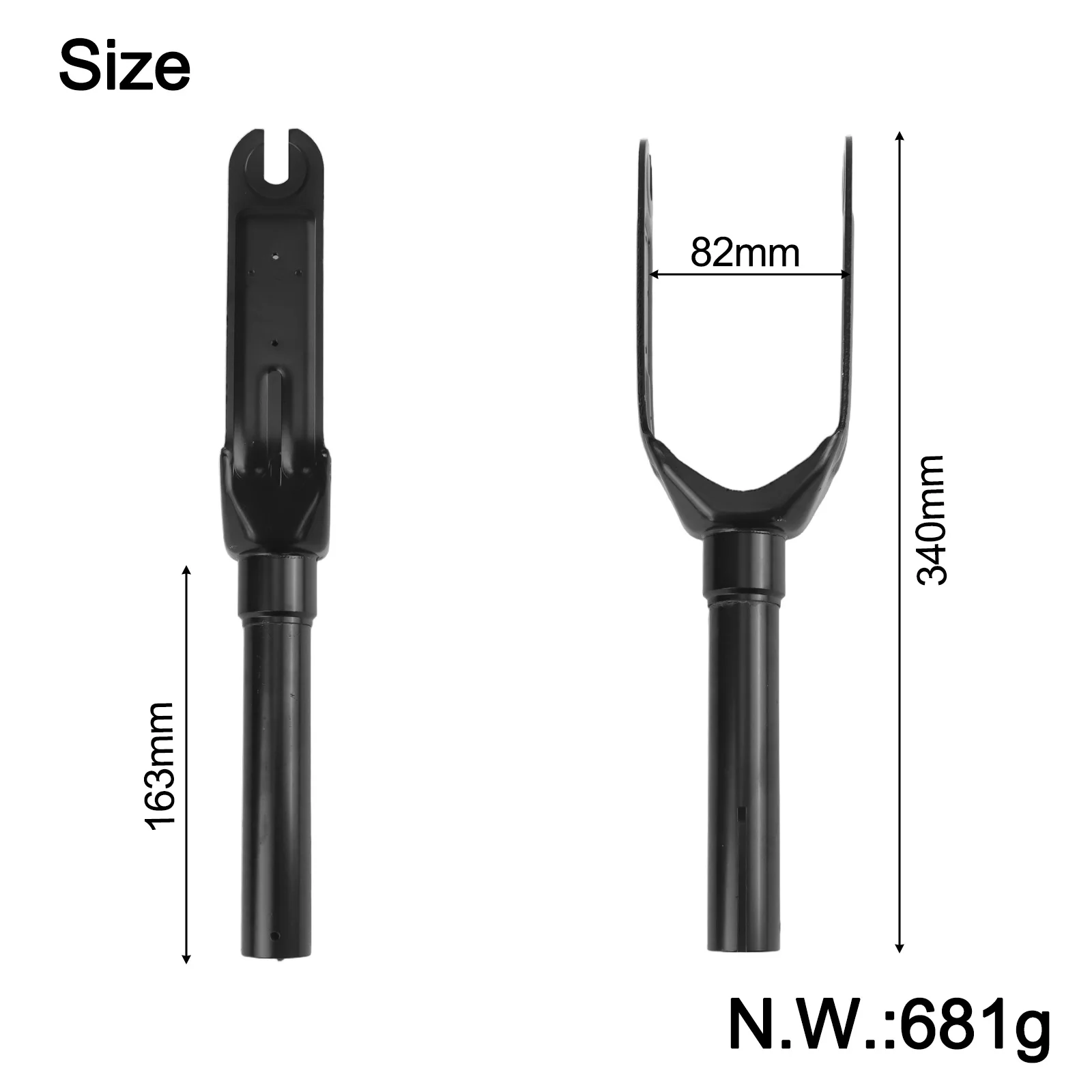 

Front Fork Electric Scooter Front Fork Replacement For-Xiaomi 4 Pro Aluminum Alloy Front Wheel Bracket Fork Accessories Hot Sale