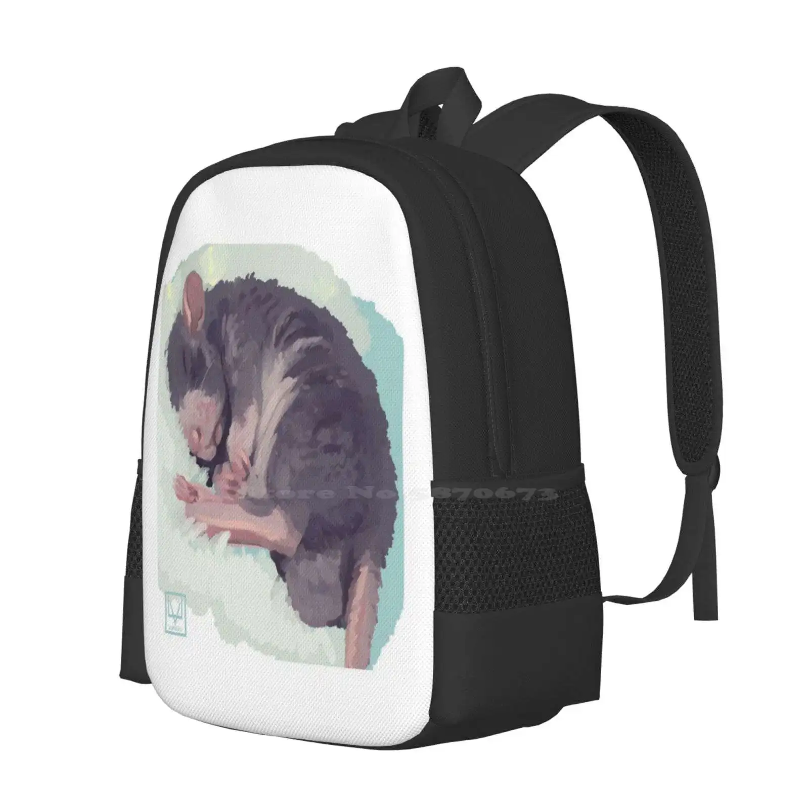 Sleeping Rat Hot Sale Schoolbag Backpack Fashion Bags Advice Rat Mouse Soft Cute Sweet Dear Kawaii