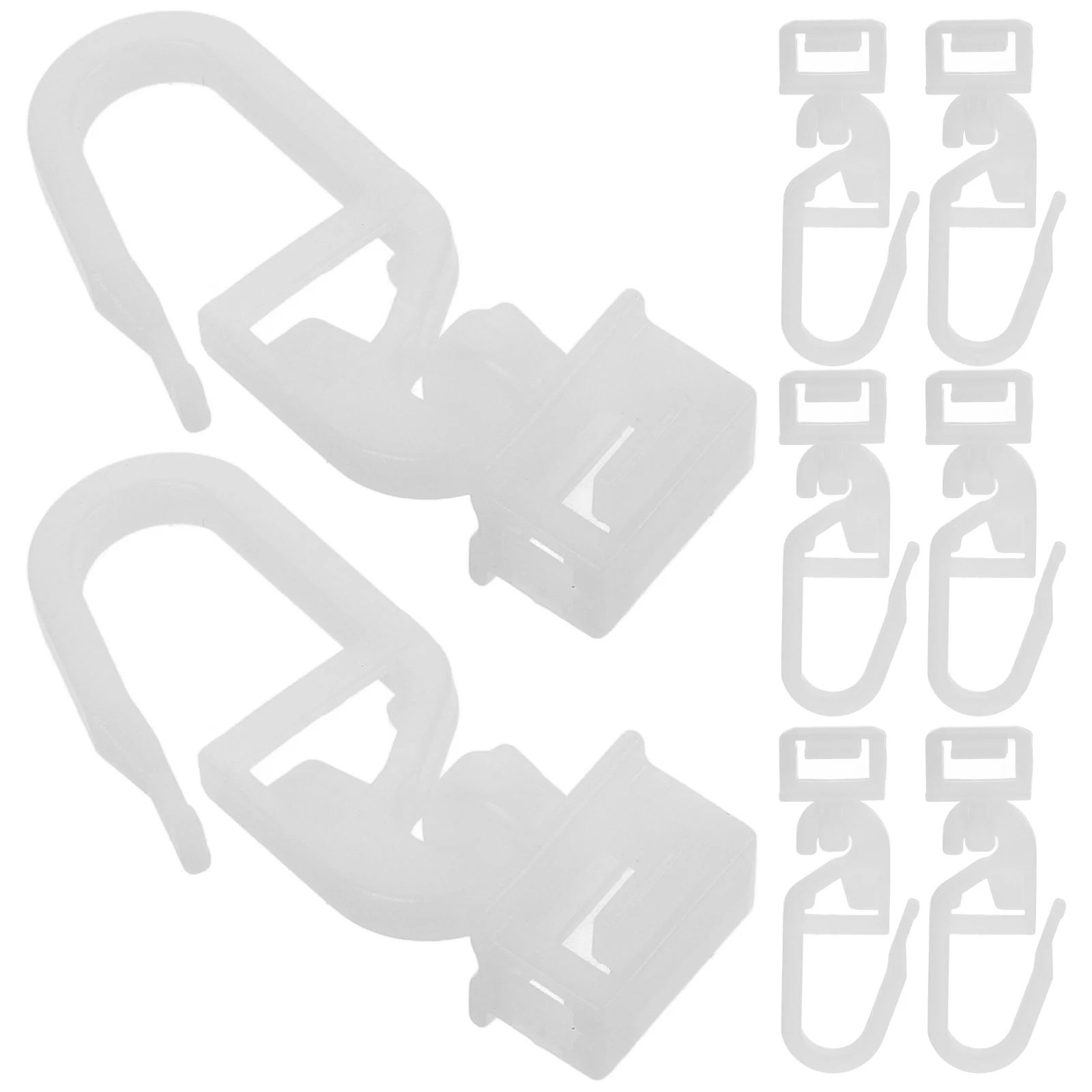 

36pcs Replacement Bath Plastic Hooks For Bathroom Lightweight Easy Install Shower Curtains Drapes