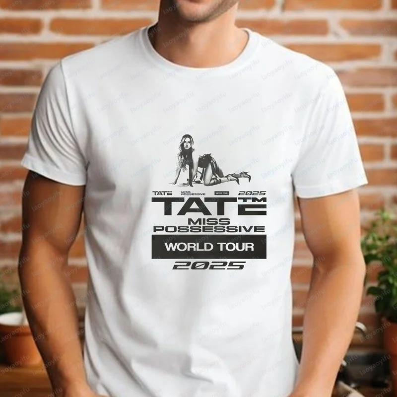 Tate McRae Printed T-shirt, Unisex Trendy Short-sleeved Men's and Women's All-purpose Round-neck Shirt, Comfortable T-shirt