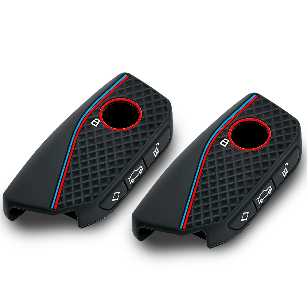 Silicone Car Key Case Cover Protect Shell Fob For BMW I7 X7 G07 LCI IX I20 X1 U11 7 Series G70 G09 XM U06 G81 M3 Key Accessories