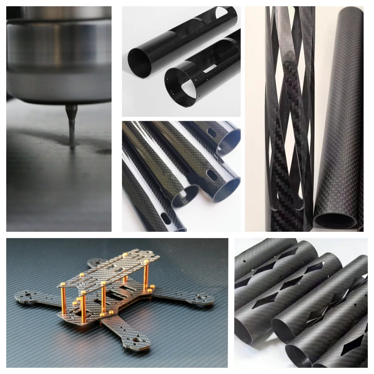 

Carbon Fiber Tube Pipe CNC Cutting Processing Custom Service for FPV Frame Drone Arm Parts Robot Accessary