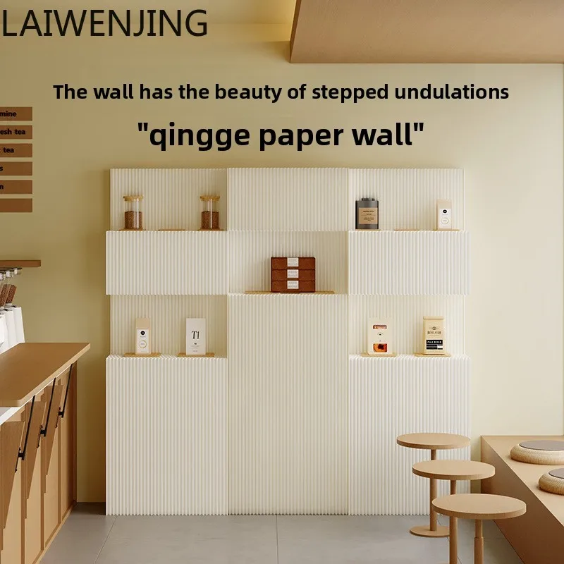 LYY  screen partition, grid, paper wall storage rack, advanced sense